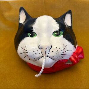 Bassacomb Pottery Cat String and Scissor Holder